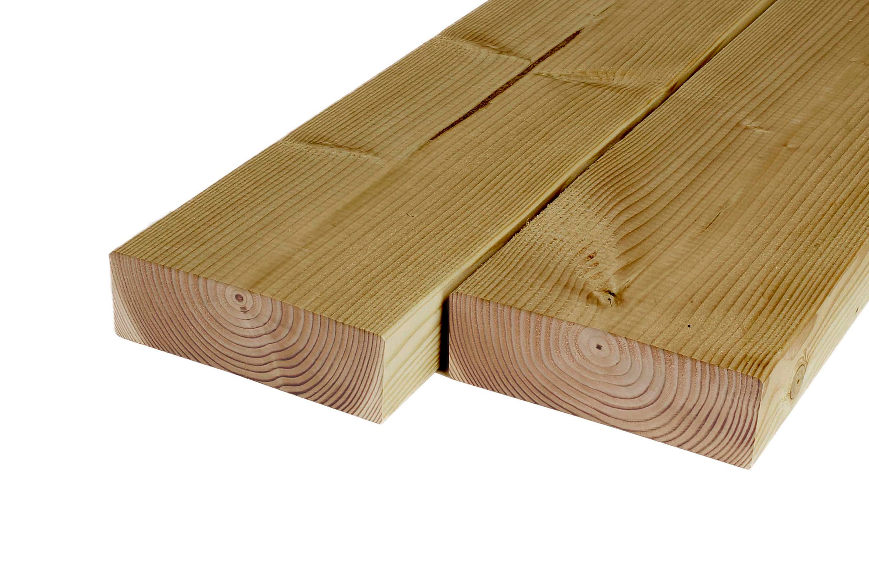 Douglas Balk 7 x 22 cm (70 x 220 mm) Geschaafd Geïmpregneerd - Lengte 500 cm - Afbeelding 1
